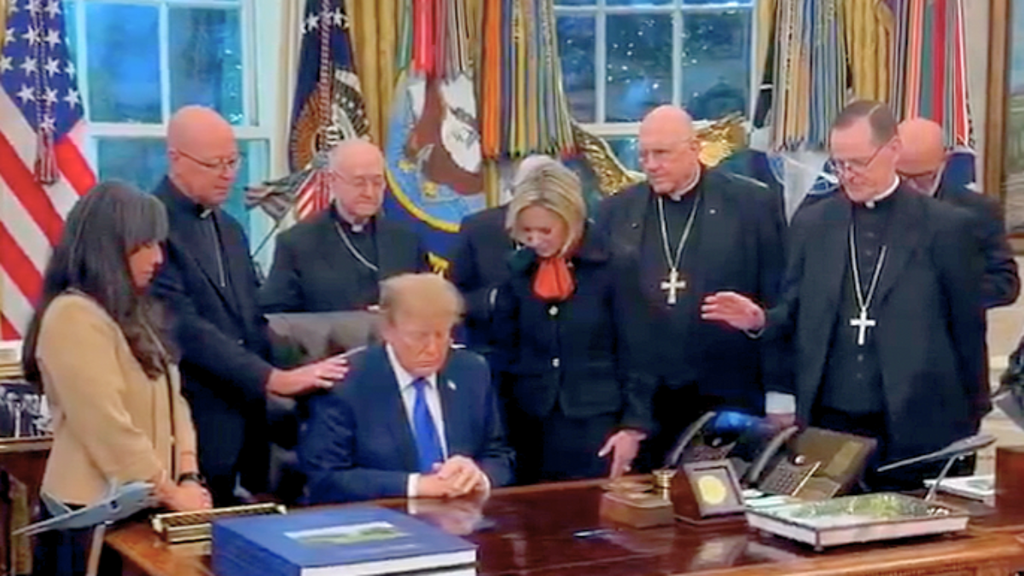White House Fires Back as Archbishop Apologizes Over Trump Prayer